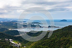 Magnificent view to the Pacific coast, Jiufen, Taiwan