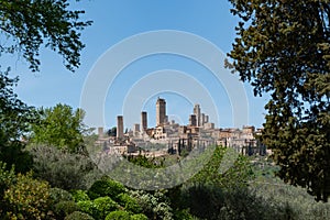 Magnificent view of the town of San Gimignano, Italy