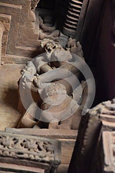 Magnificent View of Vishwanath temple at Khajuraho in India