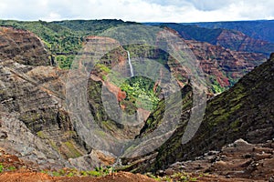 Magnificent Waimea Canyon (also known as Grand Canyon of the Pacific) in Kauai Island