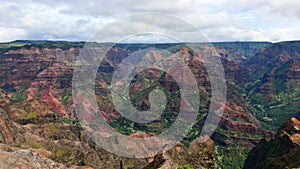 Magnificent Waimea Canyon (also known as Grand Canyon of the Pacific) in Kauai Island