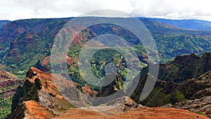 Magnificent Waimea Canyon (also known as Grand Canyon of the Pacific) in Kauai Island