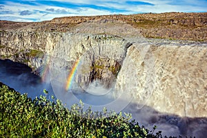 Magnificent waterfall Dettifoss