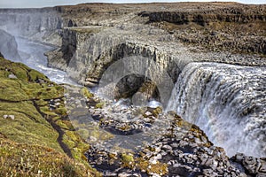 Magnificent waterfall Dettifoss, northern Iceland.