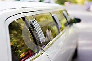 Magnificent wedding limousine