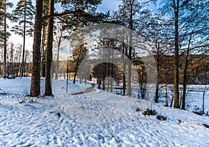 The magnificent winter scenery of Scandinavia photo