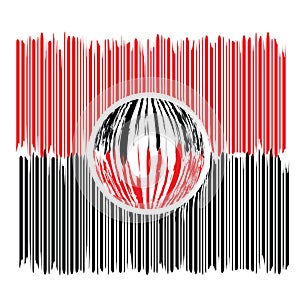 Magnified bar code
