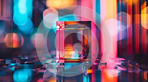 A magnified shot of a single quantum dot highlighting its unique semiconductor properties that make it the perfect photo