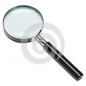 Magnifier with black plastic handle