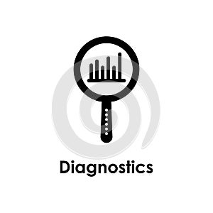 magnifier, diagnostics, chart icon. One of the business collection icons for websites, web design, mobile app