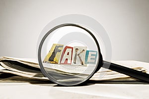 Fake news. Concept photo