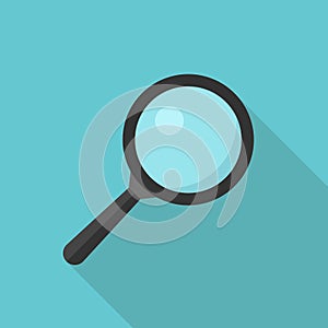 Magnifier glass, flat design