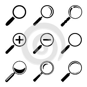 Magnifier Glass Icons photo