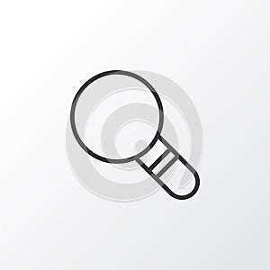 Magnifier Icon Symbol. Premium Quality Isolated Research Element In Trendy Style.