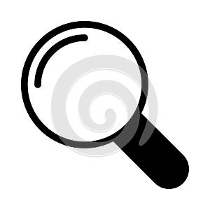 Magnifier vector glyph flat icon