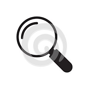 Magnifier vector glyph flat icon