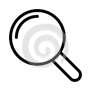 Magnifier vector thin  line icon