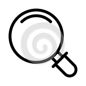 Magnifier vector thin line icon