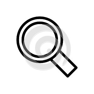 Magnifier vector thin line icon