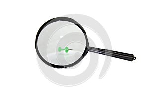 Magnifier isolated on white background