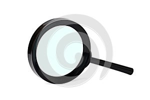 Magnifier isolated on white background. magnifying glass