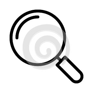 Magnifier vector thin line icon