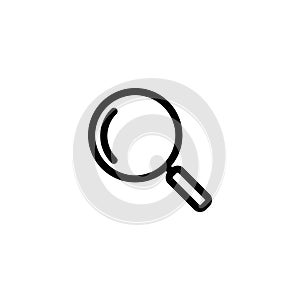 Magnify Glass Icon Simple Vector Perfect Illustration