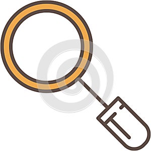 Magnify glass icon vector symbol on white