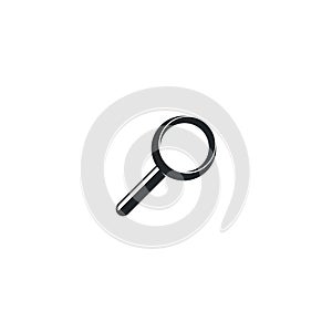 Magnify glass vector icon illustration