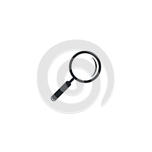 Magnify glass vector icon illustration