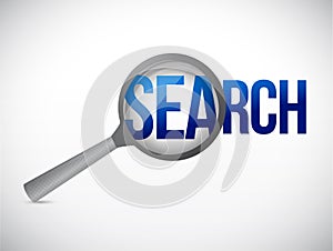 magnify search message illustration