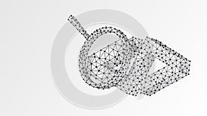 Magnifying glass Analysis of HTML code Bracket. Coding analytics, software programming concept. Abstract, digital