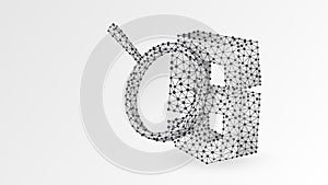 Magnifying glass Analysis of Java Script coding language. Code analytics, programming, developing concept. Abstract, digital,