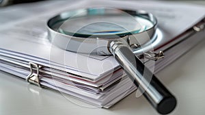 The Magnifying Glass on Documents.AI generated image
