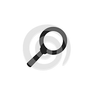 Magnifying Glass Glyph Vector Icon, Symbol or Logo.