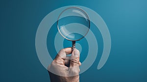 The Magnifying Glass in Hand.AI generated image