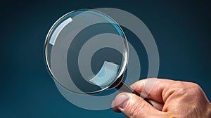 The magnifying glass in hand.AI generated image