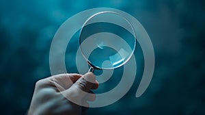 The magnifying glass in hand.AI generated image