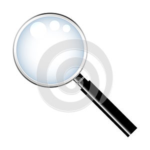 Magnifying glass with a handle