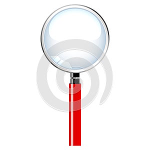 Magnifying glass with a handle