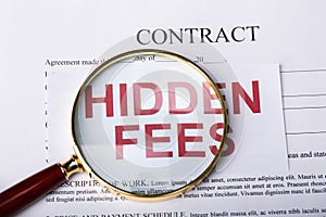 Magnifying Glass On Hidden Fees