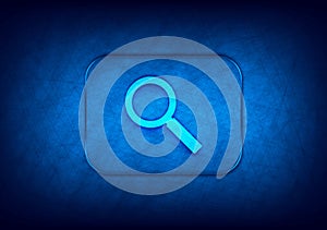 Magnifying glass icon abstract digital design blue background