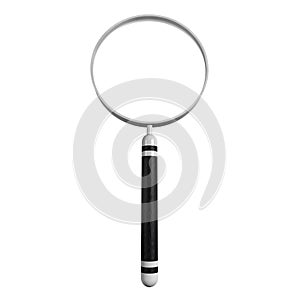 Magnifying glass icon isolated in white background