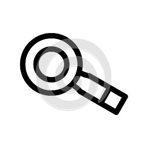 Magnifying glass icon or logo isolated sign symbol vector illustration