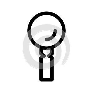 Magnifying glass icon or logo isolated sign symbol vector illustration