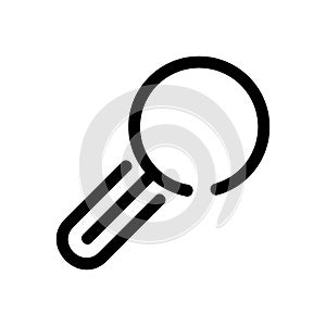 Magnifying glass icon or logo isolated sign symbol vector illustration