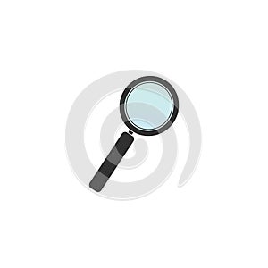 Magnifying Glass icon. Lupe optical instrument. Zoom button. Search concept. Stock Vector illustration isolated on white