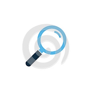 magnifying glass icon, search concept, vector illustration isolated on white background