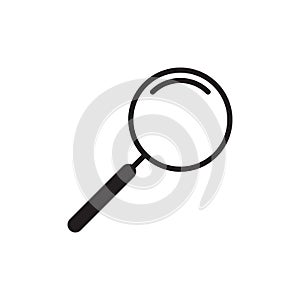 Magnifying glass icon vector