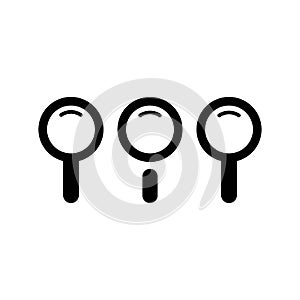 Magnifying glass icon vector design